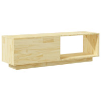 Produktbild för Tv-bänk 110x30x33,5 cm massiv furu