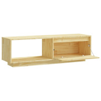 Produktbild för Tv-bänk 110x30x33,5 cm massiv furu