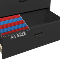 Miniatyr av produktbild för Dokumentskåp antracit 90x46x164 cm stål