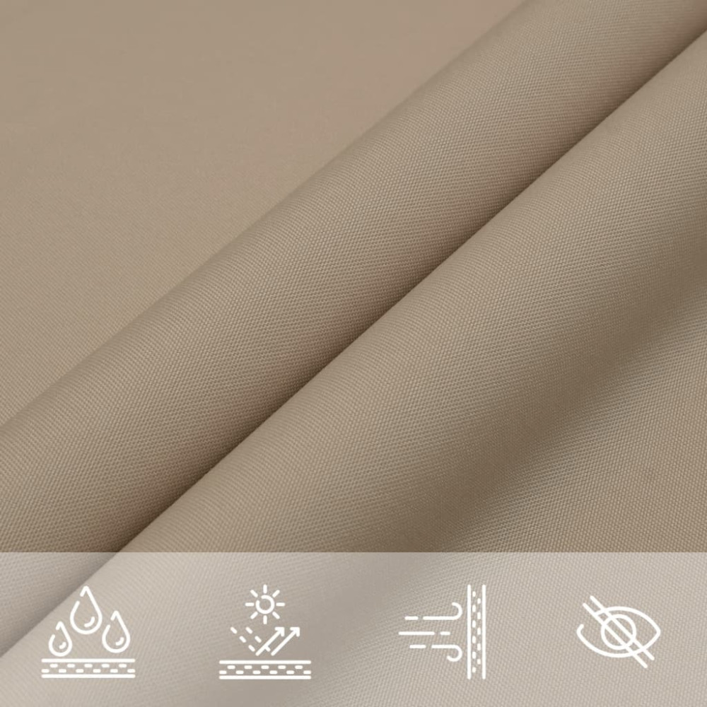 Produktbild för Solsegel oxfordtyg rektangulärt 4x5 m taupe