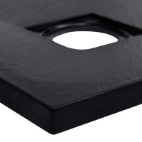 Miniatyr av produktbild för Duschkar SMC svart 90x90 cm