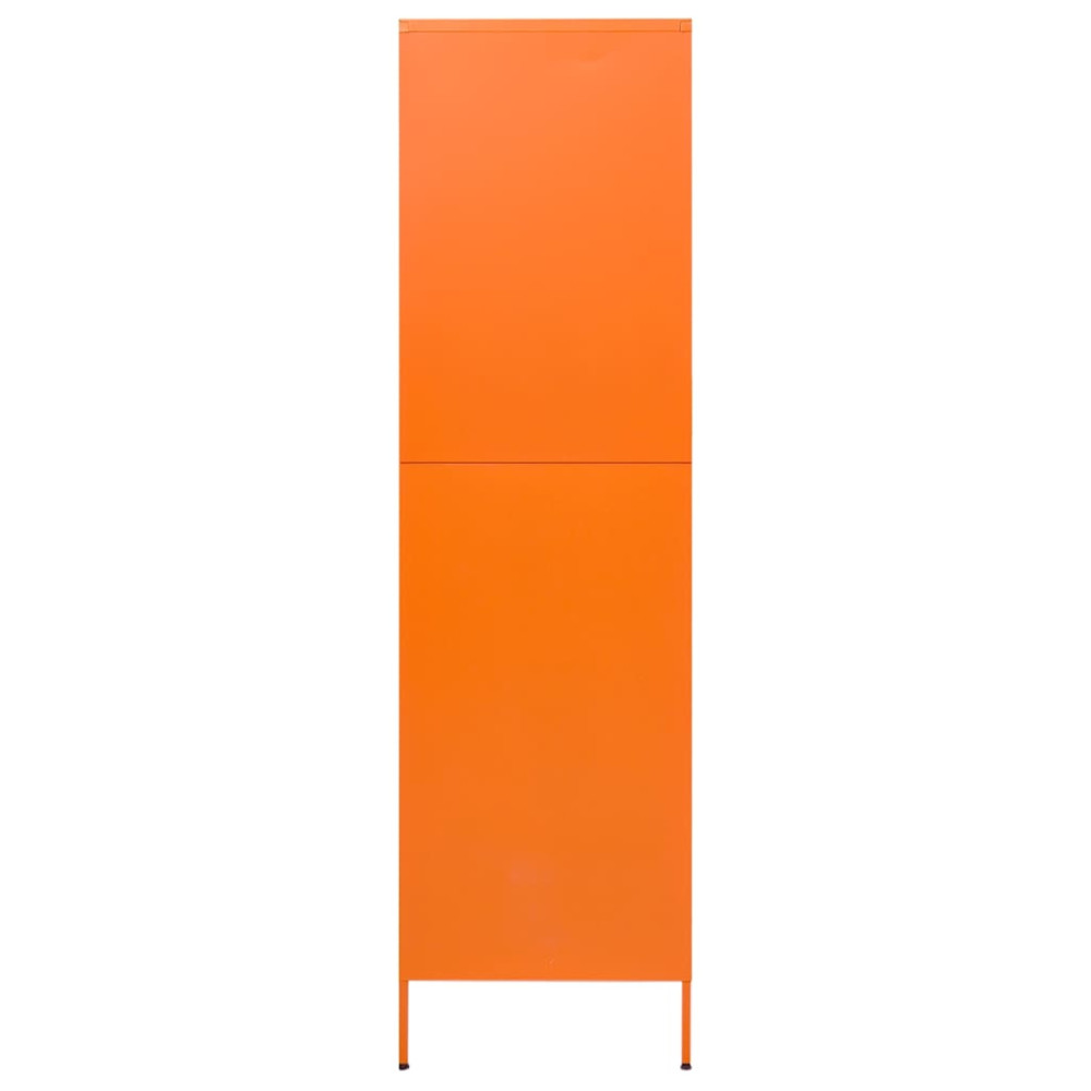 Produktbild för Garderob 90x50x180 cm Orange stål