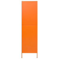 Produktbild för Garderob 90x50x180 cm Orange stål