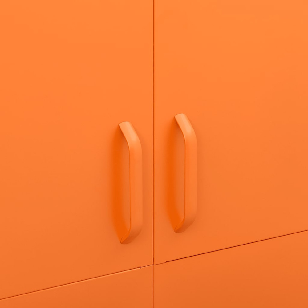 Produktbild för Garderob 90x50x180 cm Orange stål
