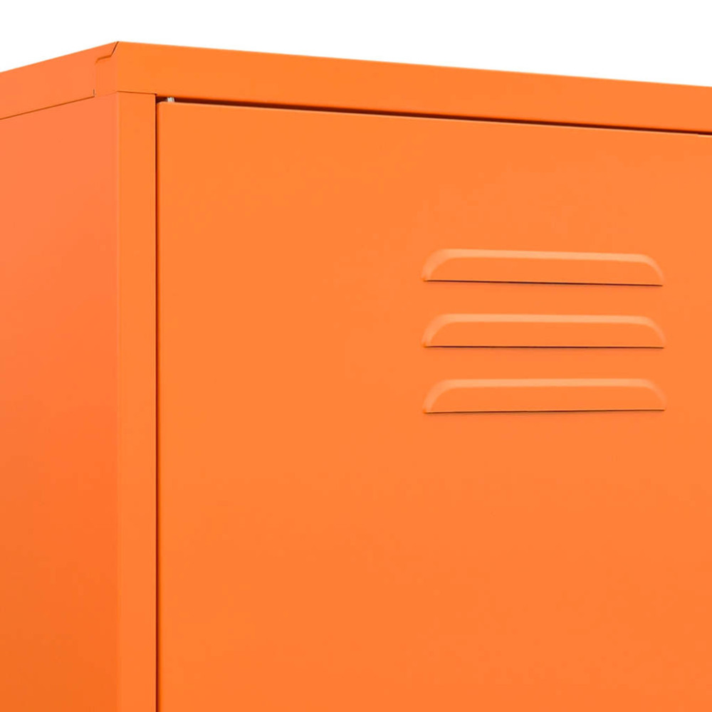 Produktbild för Garderob 90x50x180 cm Orange stål