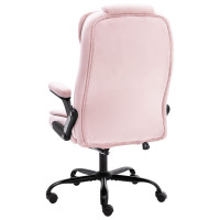 Produktbild för Kontorsstol rosa sammet