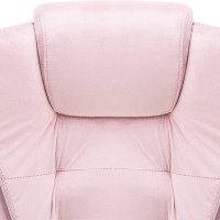 Produktbild för Kontorsstol rosa sammet