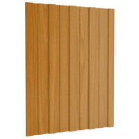 Produktbild för Takprofiler 36 st galvaniserat stål  ljust trä 60x45 cm