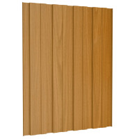 Produktbild för Takprofiler 36 st galvaniserat stål  ljust trä 60x45 cm