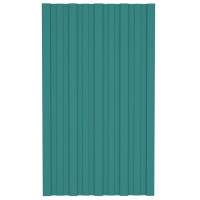 Produktbild för Takprofiler 12 st galvaniserat stål grön 80x45 cm