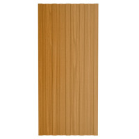 Produktbild för Takprofiler 12 st galvaniserat stål  ljust trä 100x45 cm