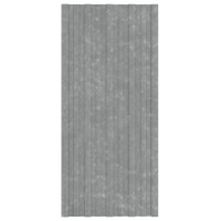 Produktbild för Takprofiler 12 st galvaniserat stål silver 100x45 cm