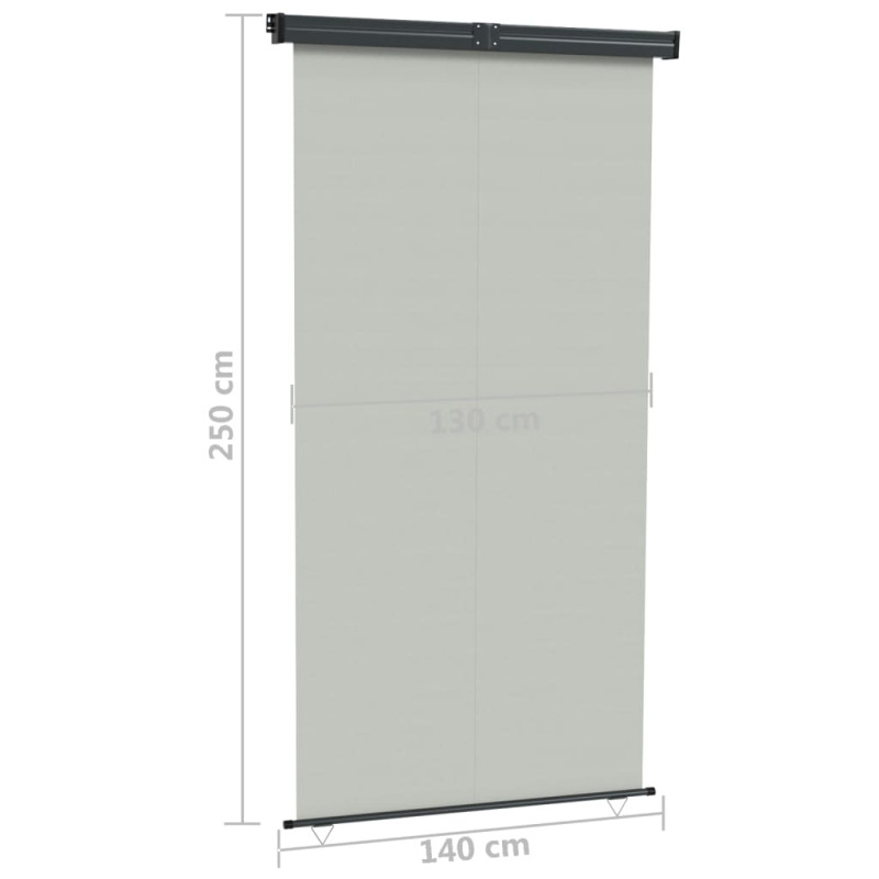 Produktbild för Balkongmarkis 145x250 cm grå
