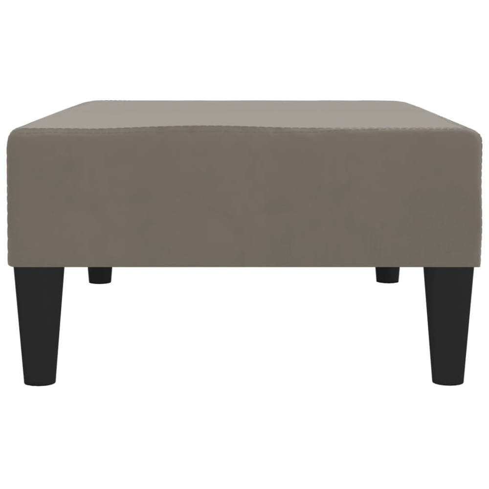 Produktbild för Fotpall ljusgrå 78x56x32 cm sammet