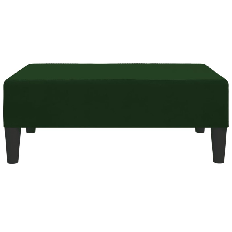 Produktbild för Fotpall mörkgrön 78x56x32 cm sammet