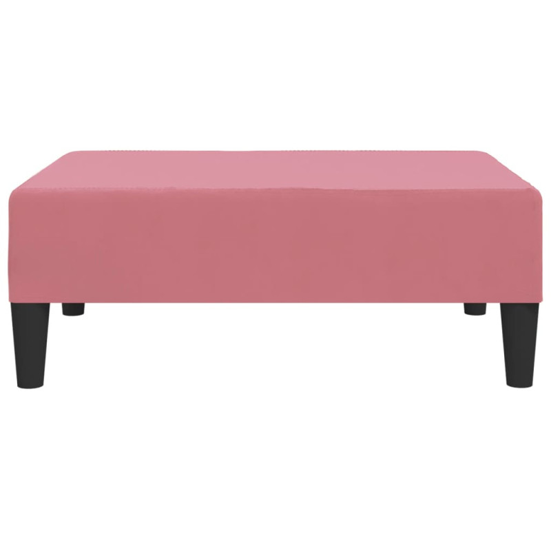 Produktbild för Fotpall rosa 78x56x32 cm sammet