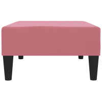 Miniatyr av produktbild för Fotpall rosa 78x56x32 cm sammet