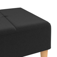 Miniatyr av produktbild för Fotpall svart 78x56x32 cm tyg