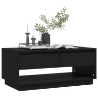Miniatyr av produktbild för Soffbord svart 102,5x55x44 cm konstruerat trä