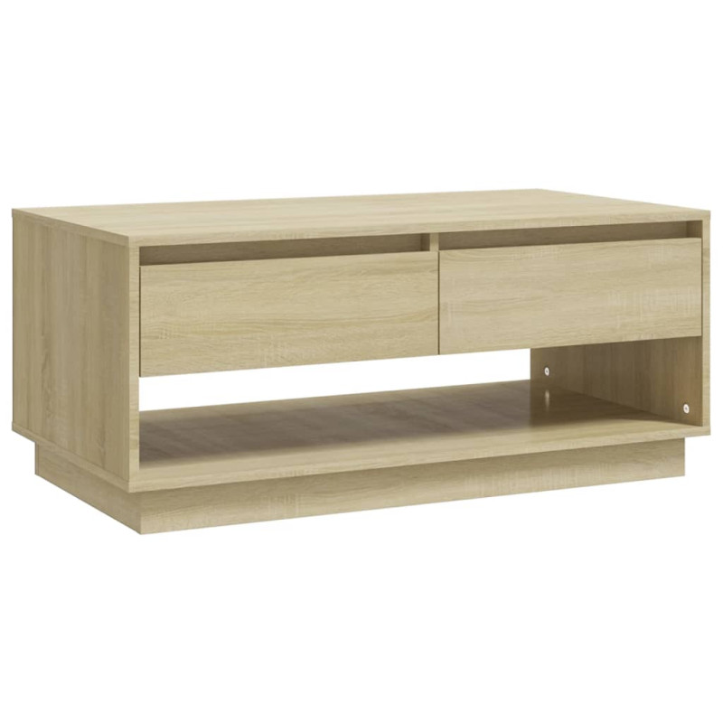 Produktbild för Soffbord sonoma-ek 102,5x55x44 cm konstruerat trä