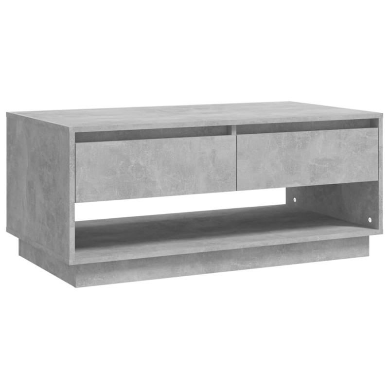Produktbild för Soffbord betonggrå 102,5x55x44 cm konstruerat trä