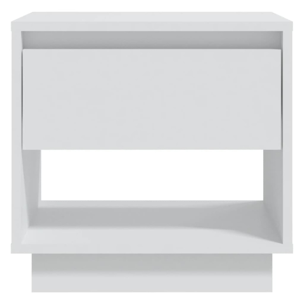 Produktbild för Sängbord vit 45x34x44 cm konstruerat trä