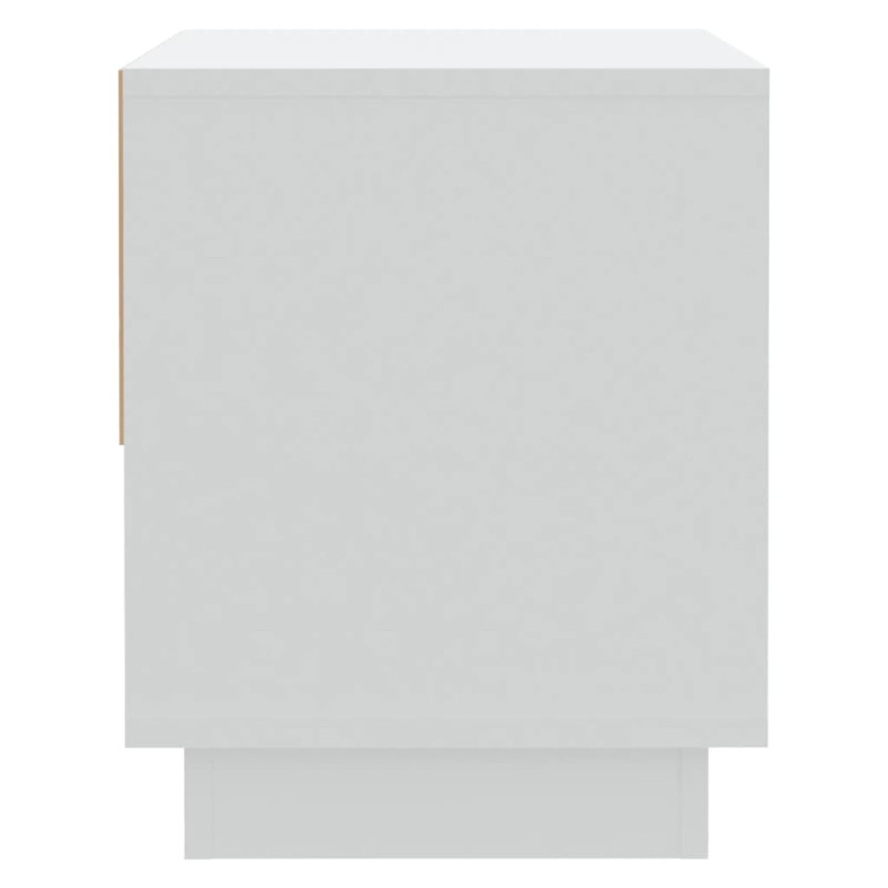Produktbild för Sängbord vit 45x34x44 cm konstruerat trä