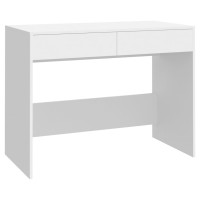 Produktbild för Skrivbord vit 101x50x76,5 cm konstruerat trä