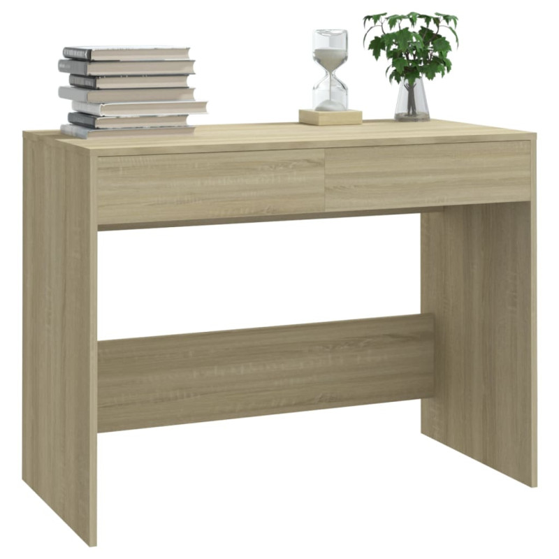Produktbild för Skrivbord sonoma-ek 101x50x76,5 cm konstruerat trä