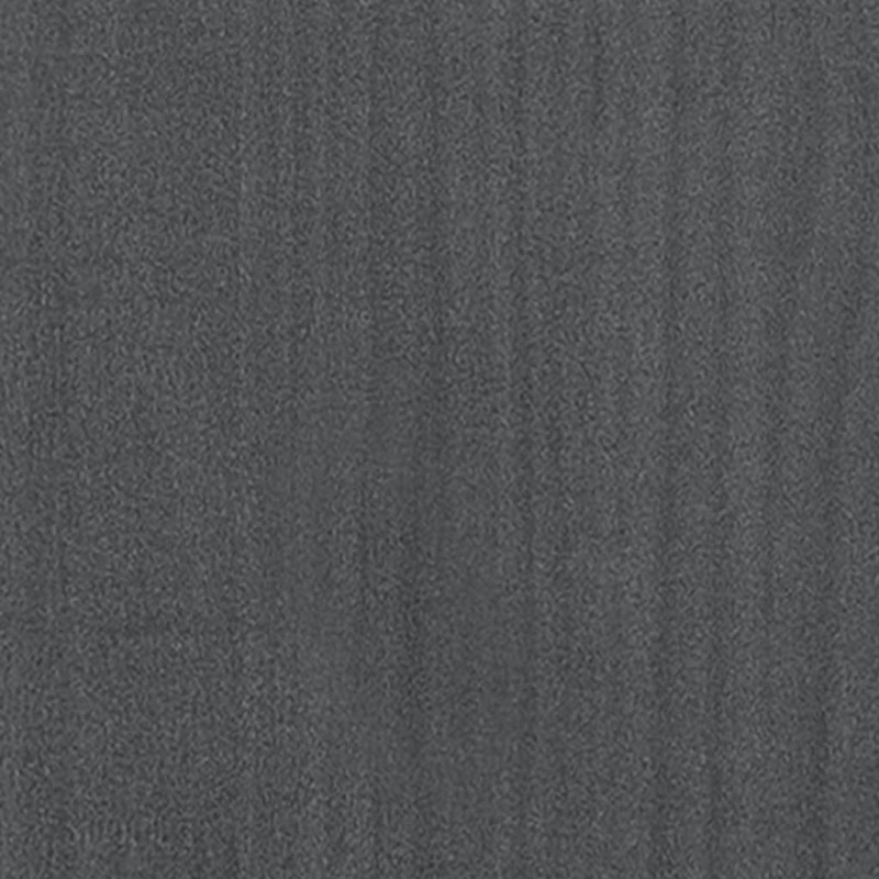 Produktbild för Sängbord grå 35,5x33,5x41,5 cm massiv furu