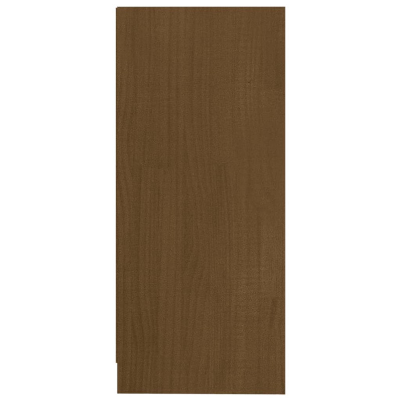 Produktbild för Sidobord honungsbrun 35,5x33,5x76 cm massiv furu