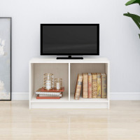 Miniatyr av produktbild för TV-bänk vit 70x33x42 cm massiv furu