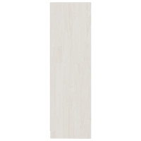 Produktbild för Bokhylla/rumsavdelare 104x33,5x110 cm massiv furu vit