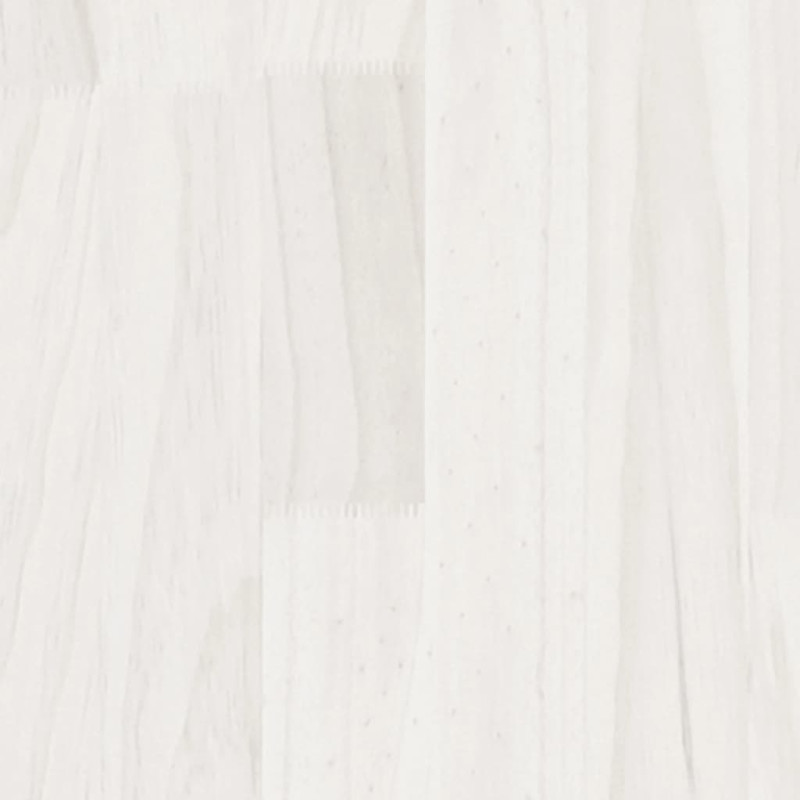 Produktbild för Sängram vit massiv furu 90x200 cm