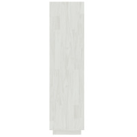 Produktbild för Bokhylla/Rumsavdelare vit 40x35x135 cm massiv furu