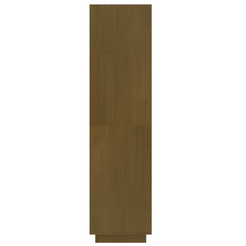 Produktbild för Bokhylla/rumsavdelare honungsbrun 40x35x135 cm massiv furu
