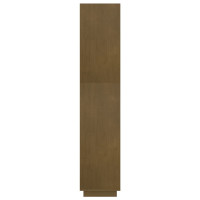 Produktbild för Bokhylla/rumsavdelare honungsbrun 80x35x167 cm massiv furu