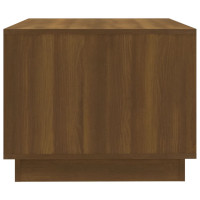 Miniatyr av produktbild för Soffbord brun ek 102,5x55x44 cm konstruerat trä