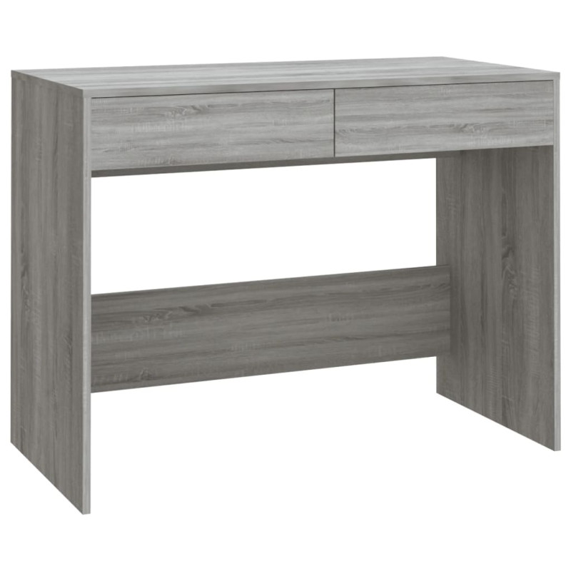 Produktbild för Skrivbord grå sonoma 101x50x76,5 cm konstruerat trä