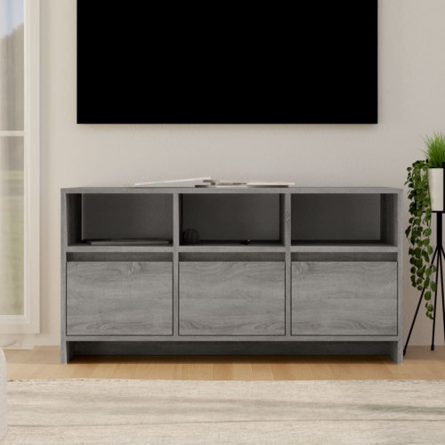 vidaXL Tv-bänk grå sonoma 102x37,5x52,5 cm konstruerat trä