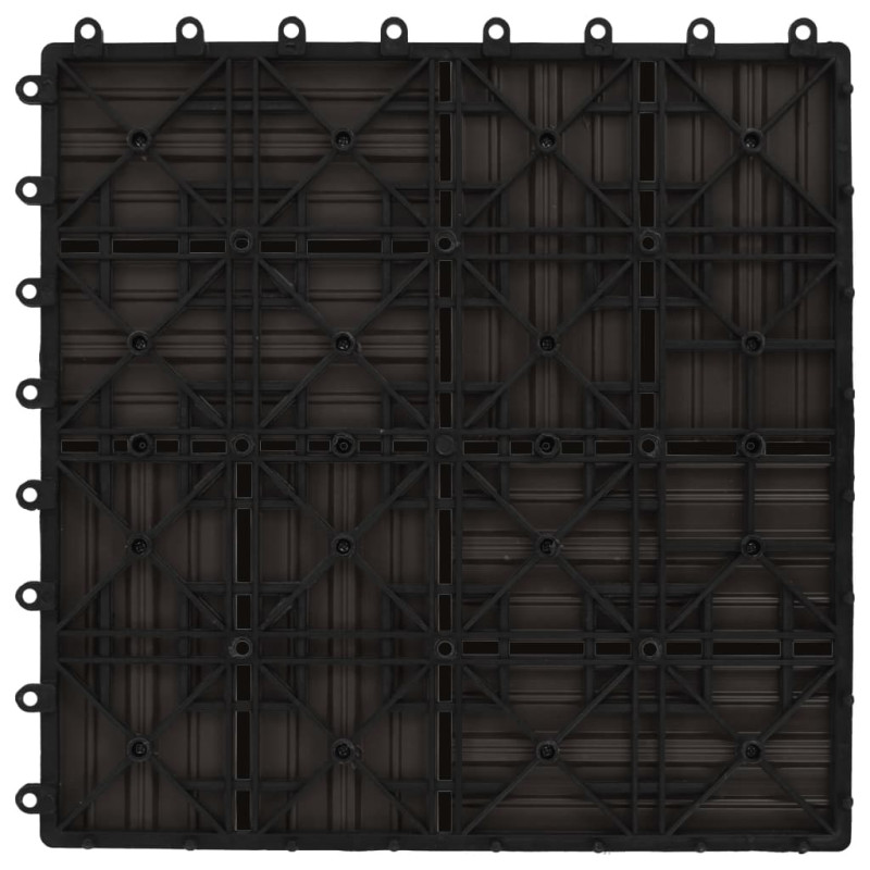 Produktbild för Trall 22 st 30x30 cm 2 kvm WPC mörkbrun