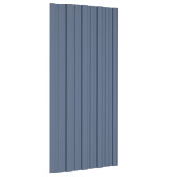 Produktbild för Takprofiler 36st galvaniserat stål grå 100x45 cm
