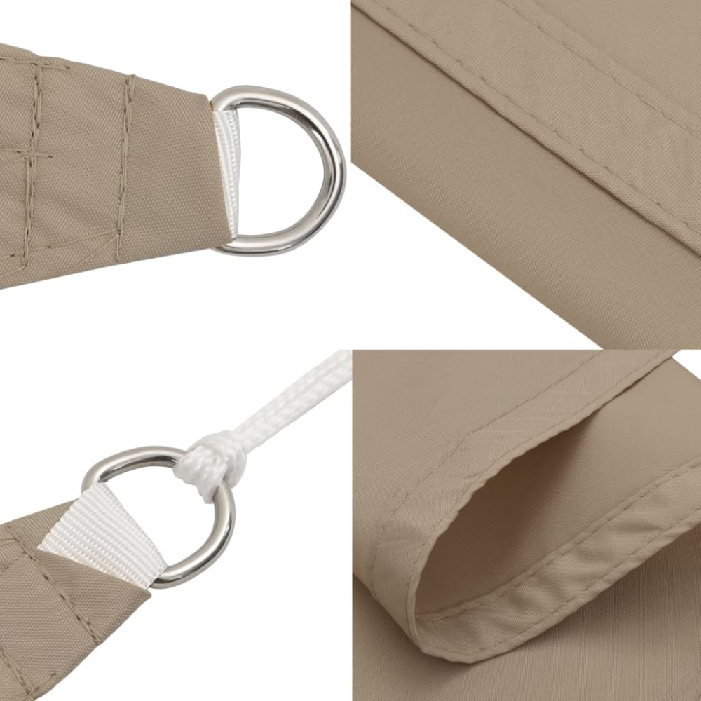 Produktbild för Solsegel oxfordtyg rektangulärt 2x2,5 m taupe