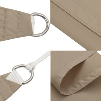 Produktbild för Solsegel oxfordtyg rektangulärt 2,5x5 m taupe