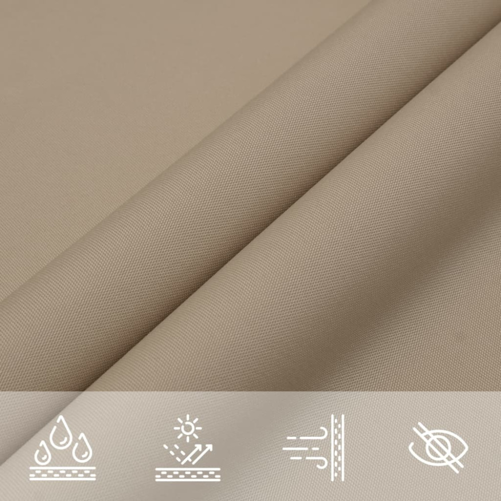 Produktbild för Solsegel oxfordtyg rektangulärt 2,5x5 m taupe