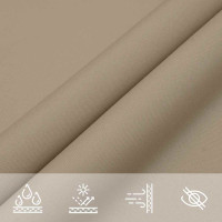 Produktbild för Solsegel oxfordtyg rektangulärt 3x6 m taupe