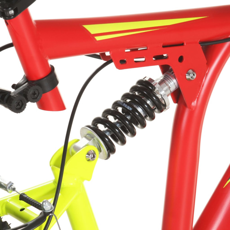 Produktbild för Mountainbike 21 växlar 26-tums däck 49 cm röd
