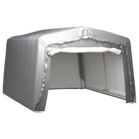 Miniatyr av produktbild för Förvaringstält 370x370 cm stål grå