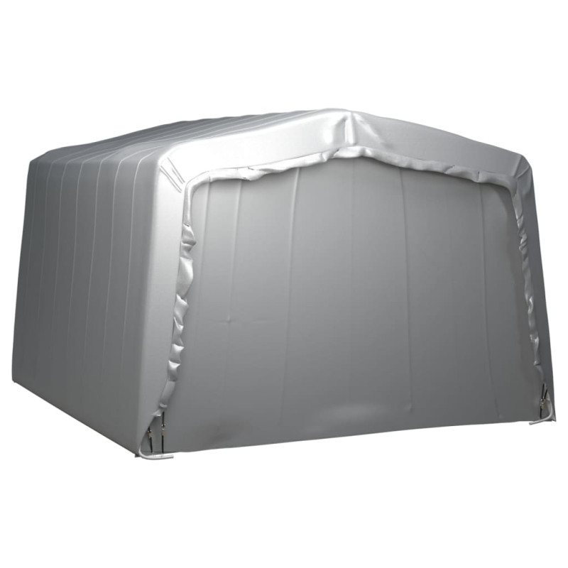 Produktbild för Förvaringstält 370x370 cm stål grå
