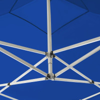 Produktbild för Hopfällbart partytält med väggar aluminium 2x2 m blå